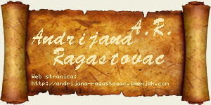 Andrijana Ragastovac vizit kartica